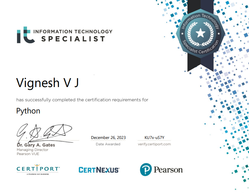 Certificate 7