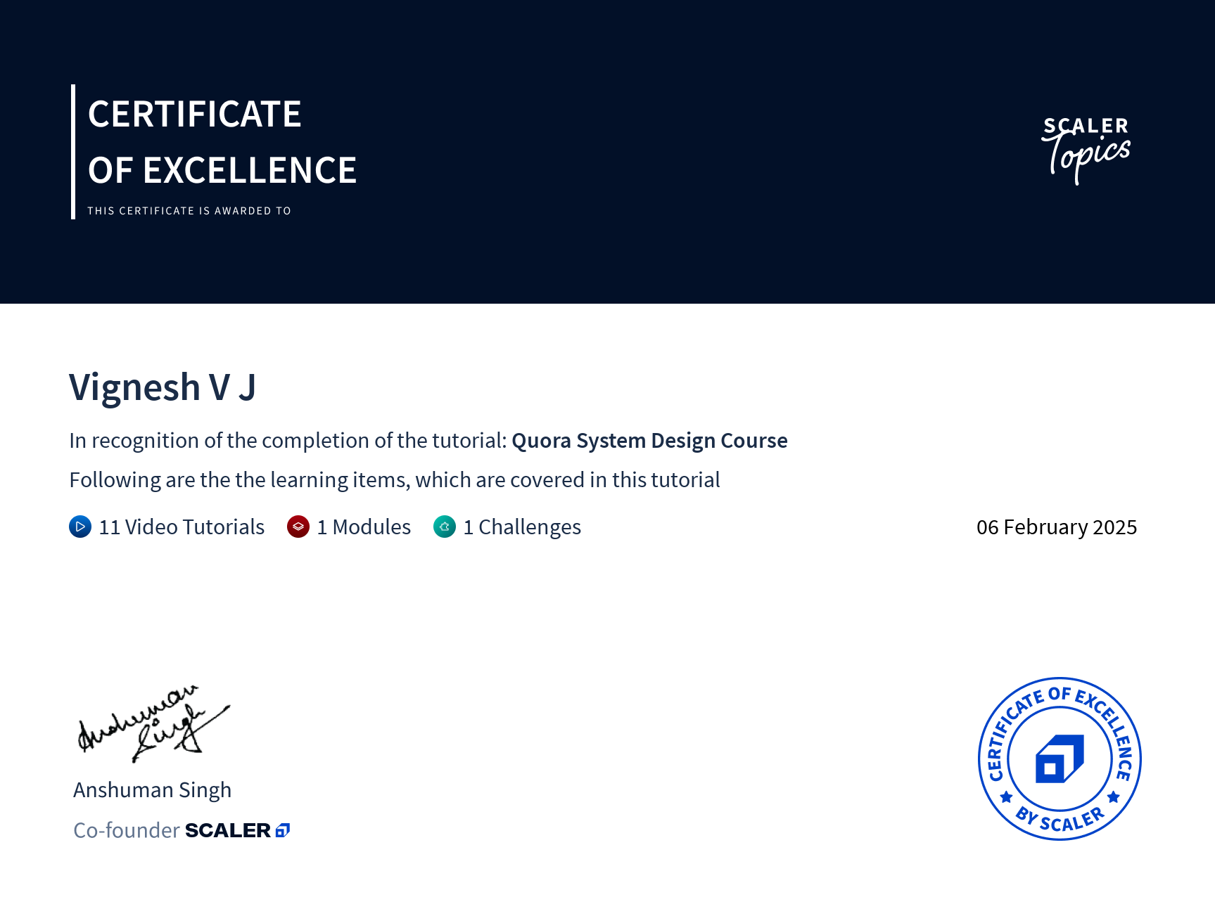 Certificate 9